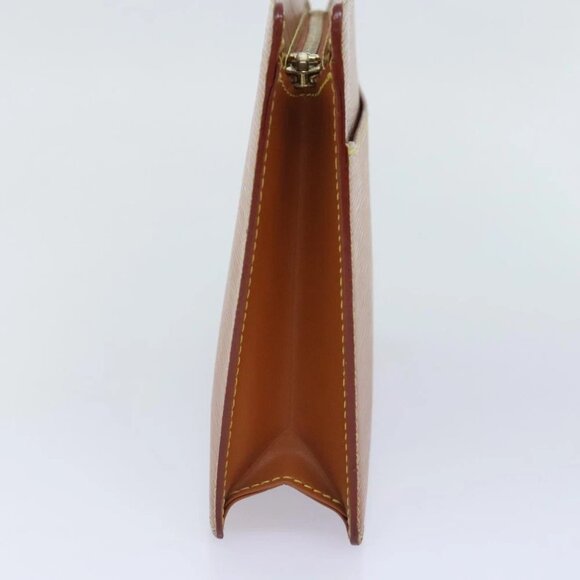 LOUIS VUITTON Epi Pochette Homme Clutch Bag Brown Zipangu Gold M52528 Auth 92635 - Picture 4 of 16
